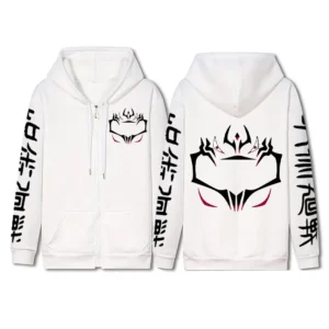Veste blanc jujutsu kaisen marque sukuna