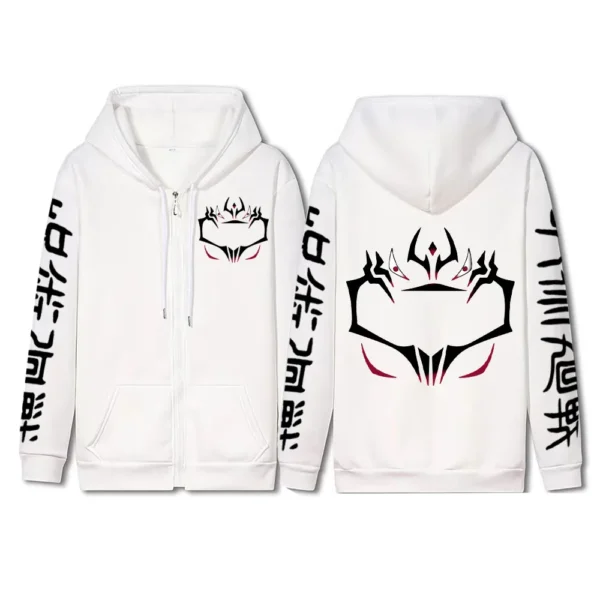 Veste blanc jujutsu kaisen marque sukuna