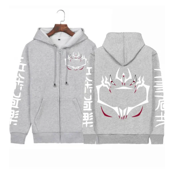 Veste gris jujutsu kaisen marque sukuna